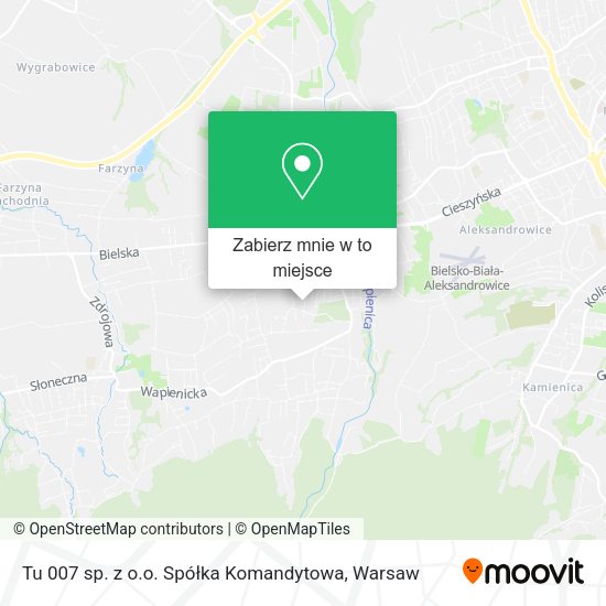 Mapa Tu 007 sp. z o.o. Spółka Komandytowa