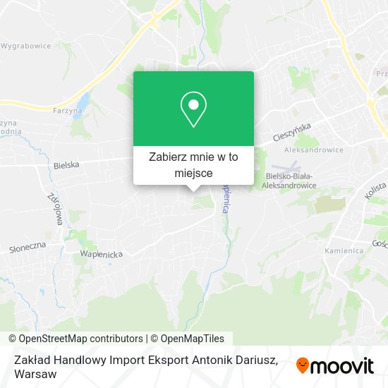 Mapa Zakład Handlowy Import Eksport Antonik Dariusz