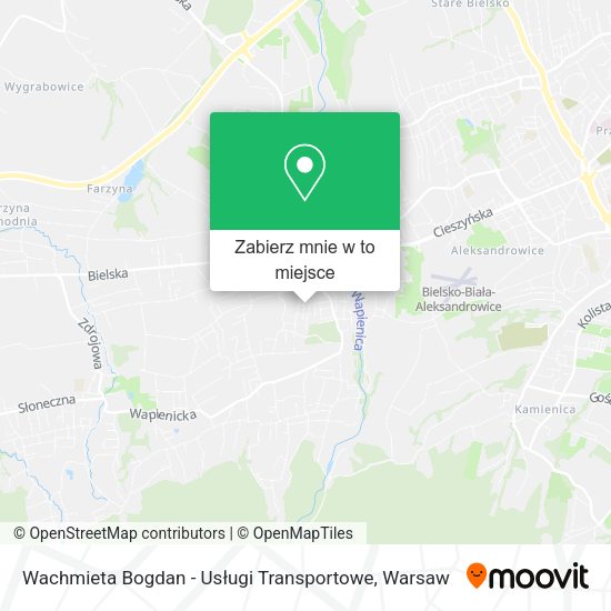 Mapa Wachmieta Bogdan - Usługi Transportowe