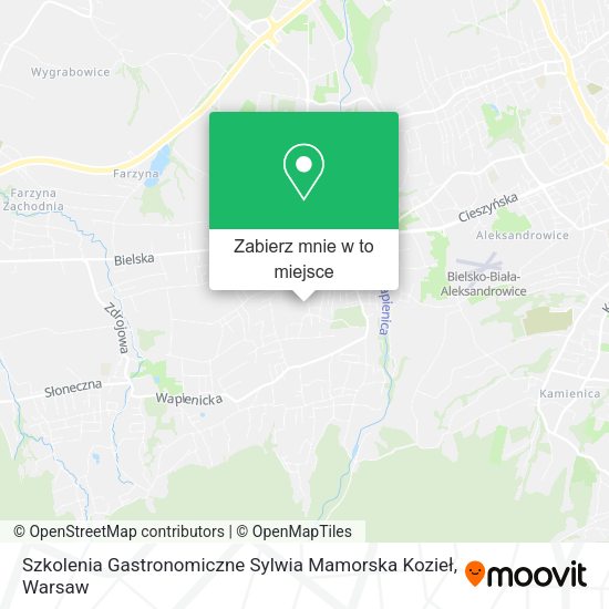 Mapa Szkolenia Gastronomiczne Sylwia Mamorska Kozieł