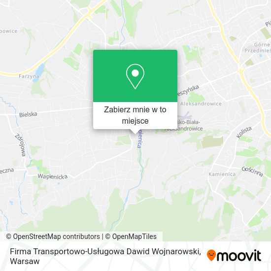 Mapa Firma Transportowo-Usługowa Dawid Wojnarowski