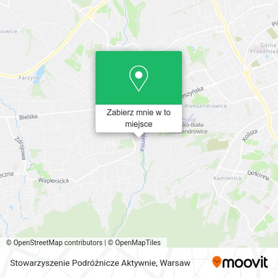 Mapa Stowarzyszenie Podróżnicze Aktywnie