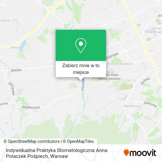 Mapa Indywidualna Praktyka Stomatologiczna Anna Polaczek Pośpiech