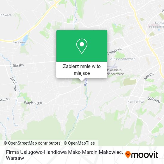 Mapa Firma Usługowo-Handlowa Mako Marcin Makowiec