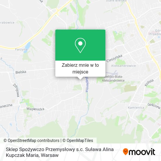 Mapa Sklep Spożywczo Przemysłowy s.c. Suława Alina Kupczak Maria