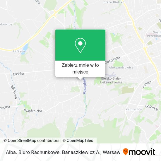 Mapa Alba. Biuro Rachunkowe. Banaszkiewicz A.