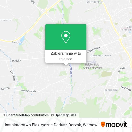 Mapa Instalatorstwo Elektryczne Dariusz Dorzak