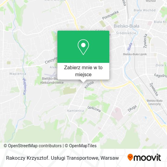 Mapa Rakoczy Krzysztof. Usługi Transportowe