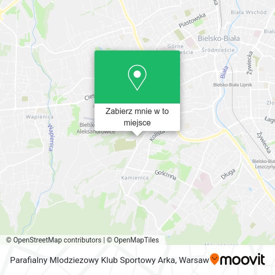 Mapa Parafialny Mlodziezowy Klub Sportowy Arka