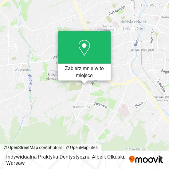 Mapa Indywidualna Praktyka Dentystyczna Albert Olkuski