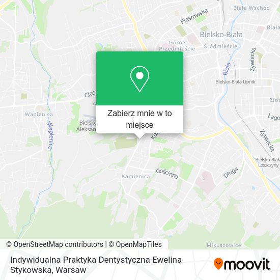 Mapa Indywidualna Praktyka Dentystyczna Ewelina Stykowska