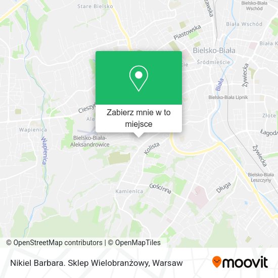 Mapa Nikiel Barbara. Sklep Wielobranżowy