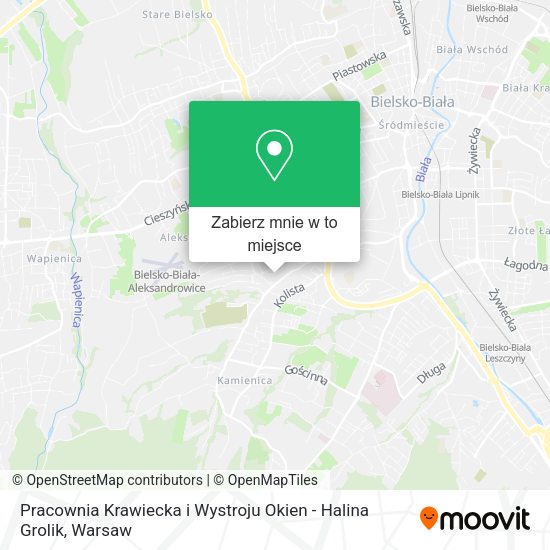 Mapa Pracownia Krawiecka i Wystroju Okien - Halina Grolik