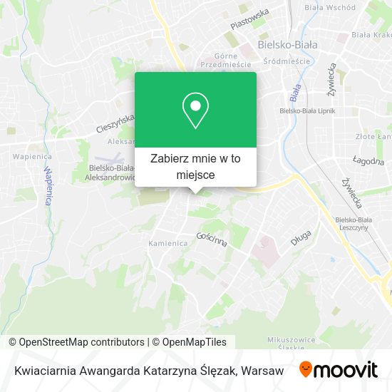 Mapa Kwiaciarnia Awangarda Katarzyna Ślęzak