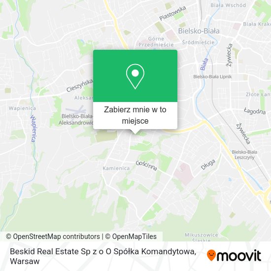 Mapa Beskid Real Estate Sp z o O Spółka Komandytowa