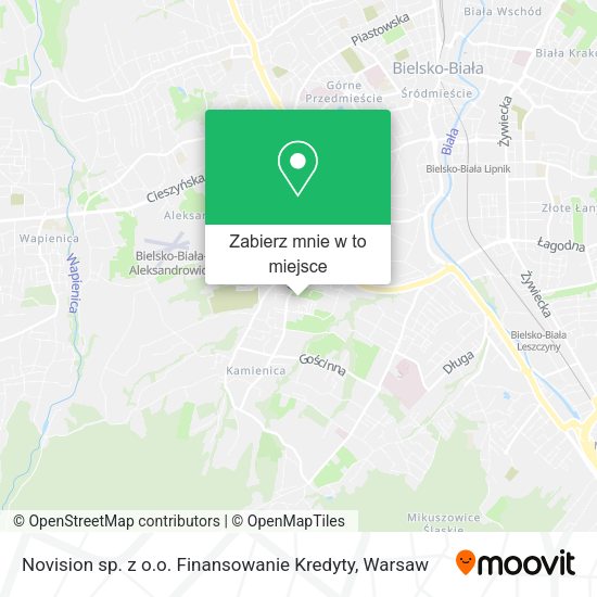 Mapa Novision sp. z o.o. Finansowanie Kredyty