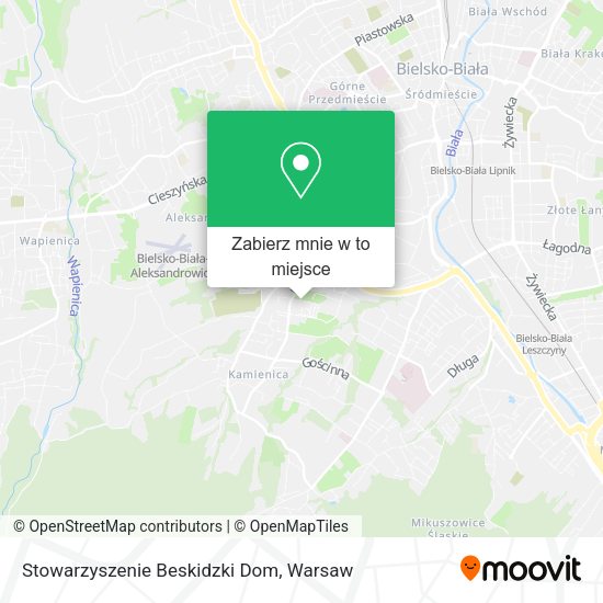 Mapa Stowarzyszenie Beskidzki Dom