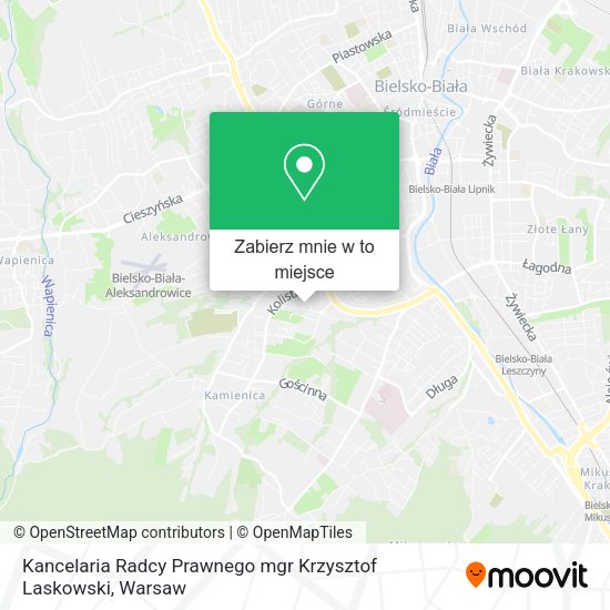 Mapa Kancelaria Radcy Prawnego mgr Krzysztof Laskowski