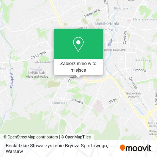 Mapa Beskidzkie Stowarzyszenie Brydza Sportowego