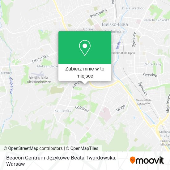 Mapa Beacon Centrum Językowe Beata Twardowska