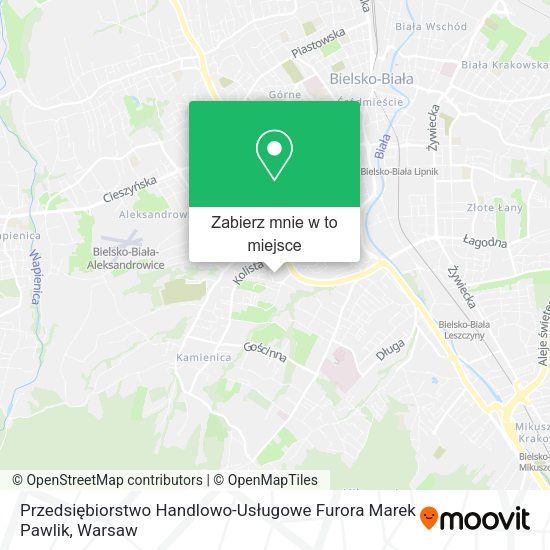 Mapa Przedsiębiorstwo Handlowo-Usługowe Furora Marek Pawlik