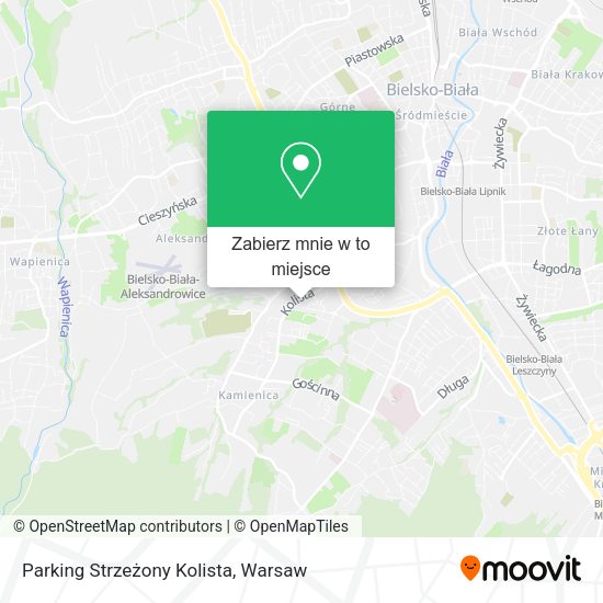 Mapa Parking Strzeżony Kolista