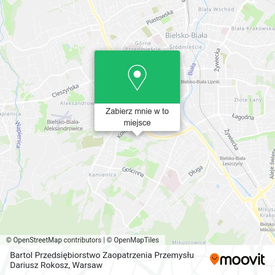 Mapa Bartol Przedsiębiorstwo Zaopatrzenia Przemysłu Dariusz Rokosz