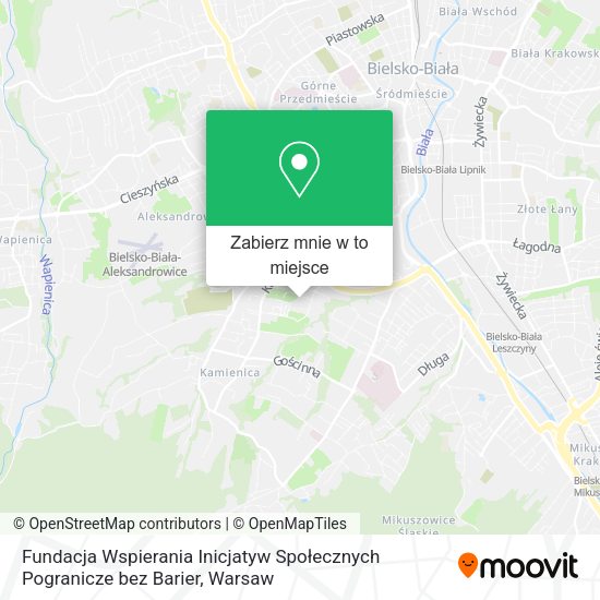 Mapa Fundacja Wspierania Inicjatyw Społecznych Pogranicze bez Barier