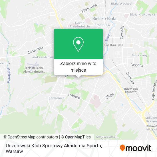 Mapa Uczniowski Klub Sportowy Akademia Sportu