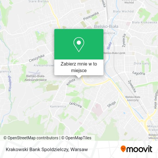 Mapa Krakowski Bank Spoldzielczy