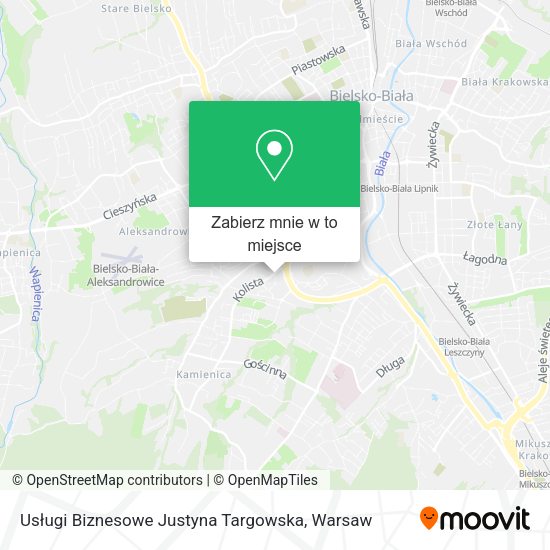 Mapa Usługi Biznesowe Justyna Targowska