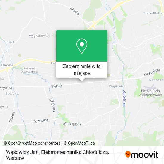 Mapa Wąsowicz Jan. Elektromechanika Chłodnicza