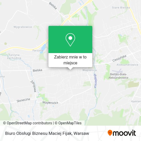 Mapa Biuro Obsługi Biznesu Maciej Fijak