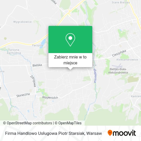 Mapa Firma Handlowo Usługowa Piotr Starsiak