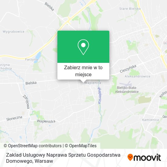 Mapa Zaklad Uslugowy Naprawa Sprzetu Gospodarstwa Domowego