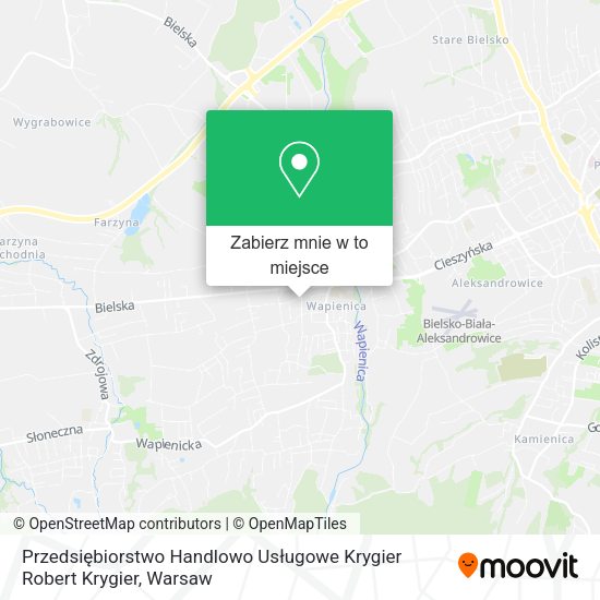 Mapa Przedsiębiorstwo Handlowo Usługowe Krygier Robert Krygier