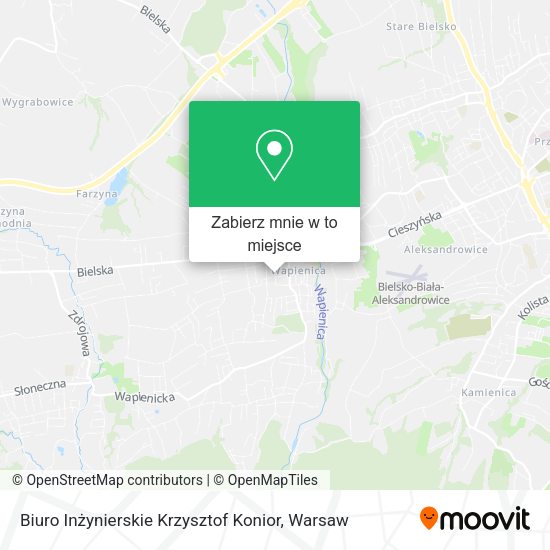 Mapa Biuro Inżynierskie Krzysztof Konior