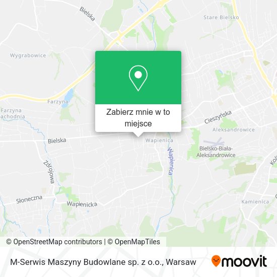 Mapa M-Serwis Maszyny Budowlane sp. z o.o.