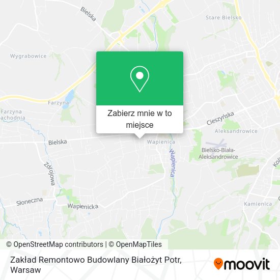 Mapa Zakład Remontowo Budowlany Białożyt Potr