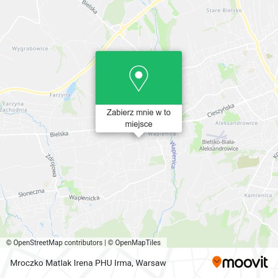 Mapa Mroczko Matlak Irena PHU Irma