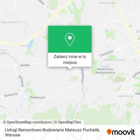 Mapa Usługi Remontowo-Budowlane Mateusz Puchalik