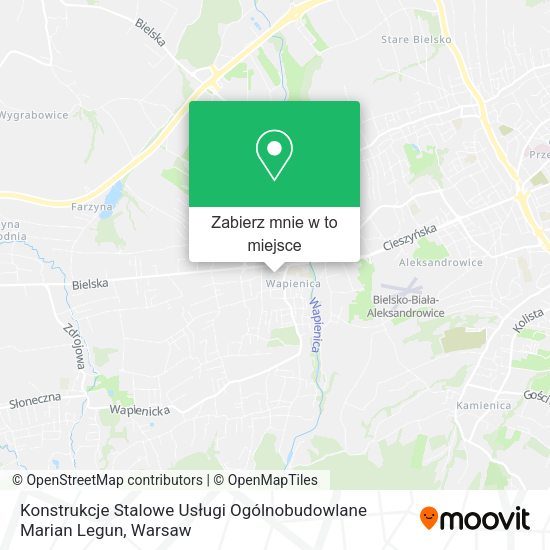 Mapa Konstrukcje Stalowe Usługi Ogólnobudowlane Marian Legun