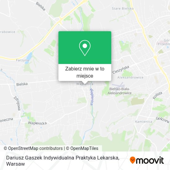 Mapa Dariusz Gaszek Indywidualna Praktyka Lekarska