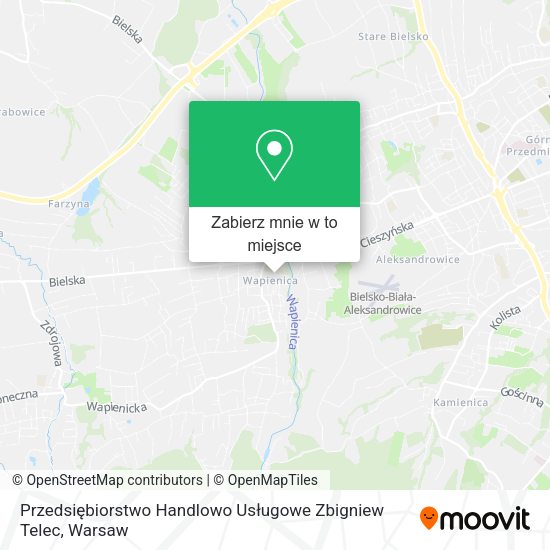 Mapa Przedsiębiorstwo Handlowo Usługowe Zbigniew Telec