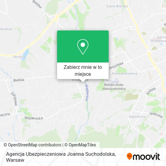 Mapa Agencja Ubezpieczeniowa Joanna Suchodolska