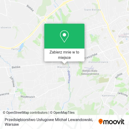 Mapa Przedsiębiorstwo Usługowe Michał Lewandowski