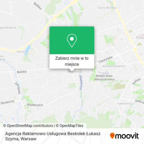 Mapa Agencja Reklamowo Usługowa Beskidek Łukasz Szyma