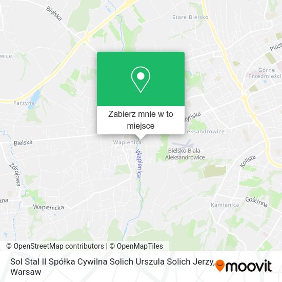 Mapa Sol Stal II Spółka Cywilna Solich Urszula Solich Jerzy