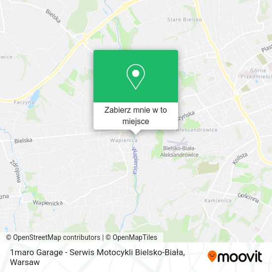 Mapa 1maro Garage - Serwis Motocykli Bielsko-Biała