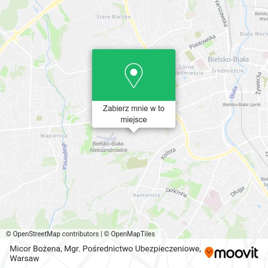 Mapa Micor Bożena, Mgr. Pośrednictwo Ubezpieczeniowe